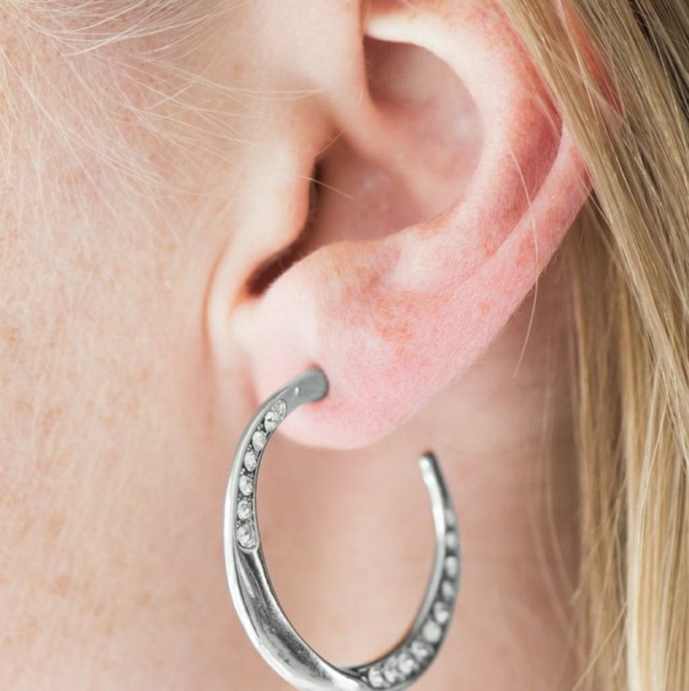 2 for $13 Silver hoop Earrings